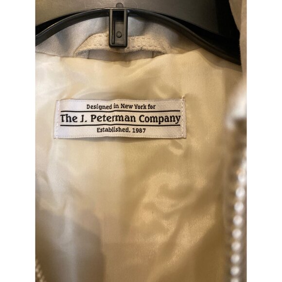 THE J. PETERMAN CO. MEN'S BEIGE LEATHER PUFFER VEST SZ XXL NWT - Picture 5 of 7